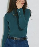 【ピエロ/Pierrot】の選べるデザイン袖ボタンリブニット 人気、トレンドファッション・服の通販 founy(ファニー) ファッション Fashion レディースファッション Fashion for Women トップス・カットソー Cut & Sew Tops ニット Knit Tops & Sweaters 送料無料 Free Shipping シンプル Simple, Minimal パール Pearl, Pearl Accent プチプライス・低価格 Affordable / Budget Price エレガント 上品 Elegant thumbnail 166cm / B / ブルーグリーン / ハイネック / M|ID: prp329100003783253 ipo3291000000033578724