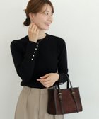 【ピエロ/Pierrot】の選べるデザイン袖ボタンリブニット 人気、トレンドファッション・服の通販 founy(ファニー) ファッション Fashion レディースファッション Fashion for Women トップス・カットソー Cut & Sew Tops ニット Knit Tops & Sweaters 送料無料 Free Shipping シンプル Simple, Minimal パール Pearl, Pearl Accent プチプライス・低価格 Affordable / Budget Price エレガント 上品 Elegant thumbnail 163cm / B / ブラック / クルーネック / M|ID: prp329100003783253 ipo3291000000036043654