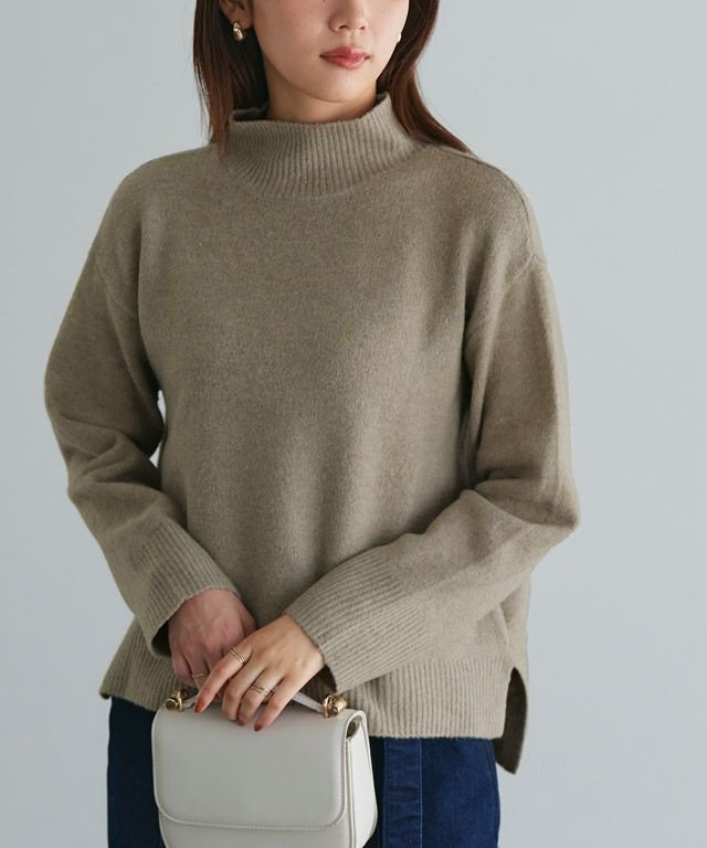 【ピエロ/Pierrot】のウールライクハイネックニット インテリア・キッズ・メンズ・レディースファッション・服の通販 founy(ファニー)  ファッション Fashion レディースファッション Fashion for Women トップス・カットソー Cut & Sew Tops ニット Knit Tops & Sweaters インナー Innerwear ハイネック High Neck, Mock Neck プチプライス・低価格 Affordable / Budget Price ベーシック Basic, Essential ボトム Bottoms, Lower Wear ルーズ Loose, Oversized 166cm / モカ / M|ID: prp329100003783267 ipo3291000000034244337