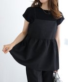 【ピエロ/Pierrot】のジャカードペプラムキャミブラウス 163cm / ブラック / M|ID: prp329100003783280 ipo3291000000036276161