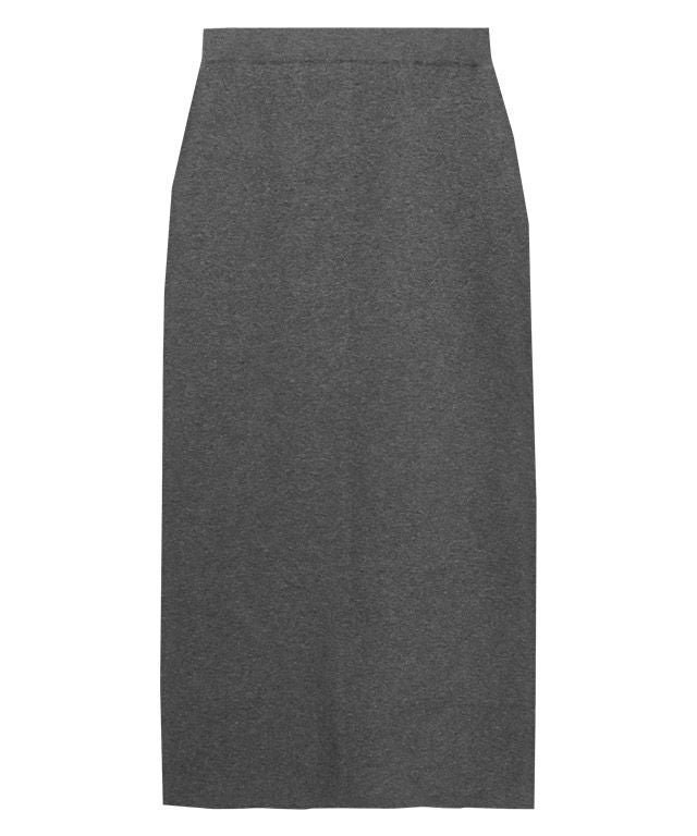 【ピエロ/Pierrot】のRASW Iラインニットスカート インテリア・キッズ・メンズ・レディースファッション・服の通販 founy(ファニー) 　ファッション　Fashion　レディースファッション　Fashion for Women　スカート　Skirts　ストレート　Straight, Straight Cut　スリット　Slit, Slit Detail　プチプライス・低価格　Affordable / Budget Price　杢グレー|ID: prp329100003783290 ipo3291000000035934876
