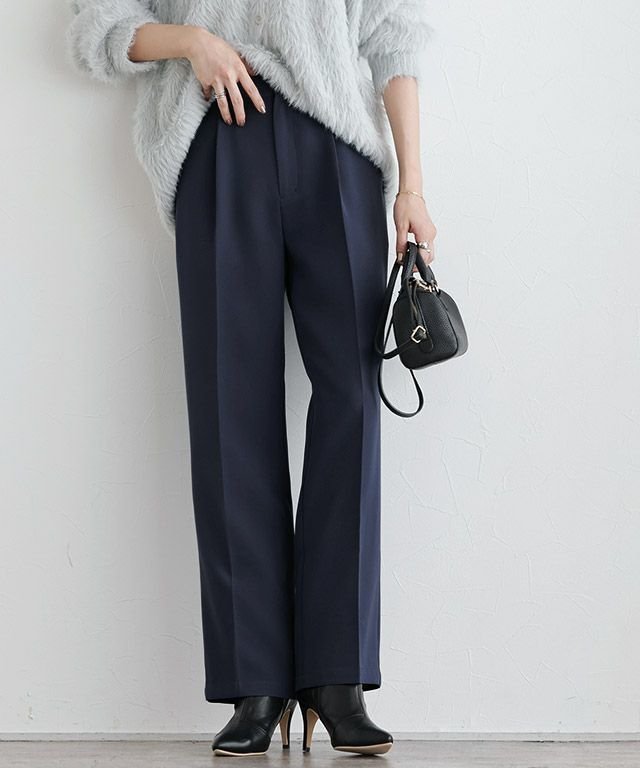 【ピエロ/Pierrot】のスタイルアップセンタープレスパンツ インテリア・キッズ・メンズ・レディースファッション・服の通販 founy(ファニー) ファッション Fashion レディースファッション Fashion for Women パンツ Pants & Trousers ストレート Straight, Straight Cut センター Center, Center Line プチプライス・低価格 Affordable / Budget Price ミドル Middle Length, Mid Height ワイド Wide, Wide Fit 【低身長サイズ有】スタイルアップセンタープレスパンツ|ID: prp329100003783300 ipo3291000000035589467