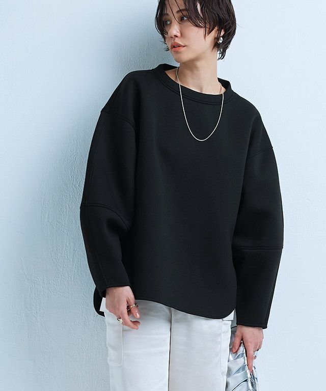 【ピエロ/Pierrot】のRASW ランタンスリーブダンボールプルオーバー 人気、トレンドファッション・服の通販 founy(ファニー) 　ファッション　Fashion　レディースファッション　WOMEN　トップス・カットソー　Tops/Tshirt　プルオーバー　Pullover　シンプル　Simple　スリット　Slit　プチプライス・低価格　Affordable　ラウンド　Round　 other-1|ID: prp329100003783313 ipo3291000000025916800