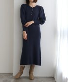 【ピエロ/Pierrot】の【低身長サイズ有】2wayパールデザインニットワンピース 163cm / ネイビー / M|ID: prp329100003783316 ipo3291000000029268868