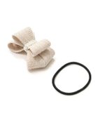 【ピエロ/Pierrot】のツイードリボンヘアーカフ ベージュ|ID: prp329100003783322 ipo3291000000036042589