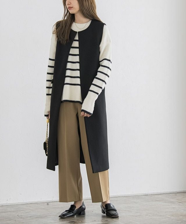 【ピエロ/Pierrot】の【アウトレットSALE!】メルトンロングジレ 人気、トレンドファッション・服の通販 founy(ファニー) 　ファッション　Fashion　レディースファッション　Fashion for Women　アウター　Coat / Outerwear Collection　レディースジャケット・軽アウター　Jackets　アウトレット　Outlet / Clearance　トッパー　Topper, Light Cardigan　プチプライス・低価格　Affordable / Budget Price　メルトン　Melton, Heavy Wool　エレガント 上品　Elegant　 other-1|ID: prp329100003783404 ipo3291000000035968947