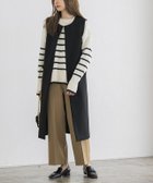 【ピエロ/Pierrot】の【アウトレットSALE!】メルトンロングジレ ブラック|ID: prp329100003783404 ipo3291000000035968948