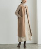 【ピエロ/Pierrot】の【アウトレットSALE!】メルトンロングジレ キャメル|ID: prp329100003783404 ipo3291000000035968952