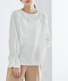 【ピエロ/Pierrot】のバックボタンキャンディスリーブTブラウス オフホワイト|ID: prp329100003796325 ipo3291000000036046571