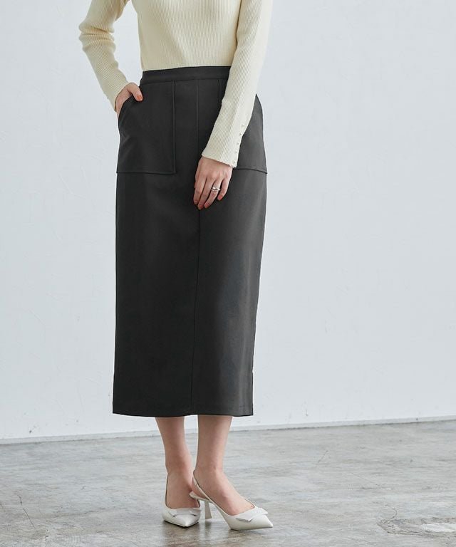 【ピエロ/Pierrot】のポケットデザインIラインスカート インテリア・キッズ・メンズ・レディースファッション・服の通販 founy(ファニー) https://founy.com/ ファッション Fashion レディースファッション Fashion for Women スカート Skirts シンプル Simple, Minimal ストレッチ Stretch, Stretchy Fabric フロント Front, Front Design プチプライス・低価格 Affordable / Budget Price ポケット Pocket, Pocket Detail |ID: prp329100003813879 ipo3291000000036276087