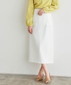 【ピエロ/Pierrot】のポケットデザインIラインスカート オフホワイト|ID: prp329100003813879 ipo3291000000036276089