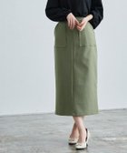 【ピエロ/Pierrot】のポケットデザインIラインスカート ライトカーキ|ID: prp329100003813879 ipo3291000000036276091