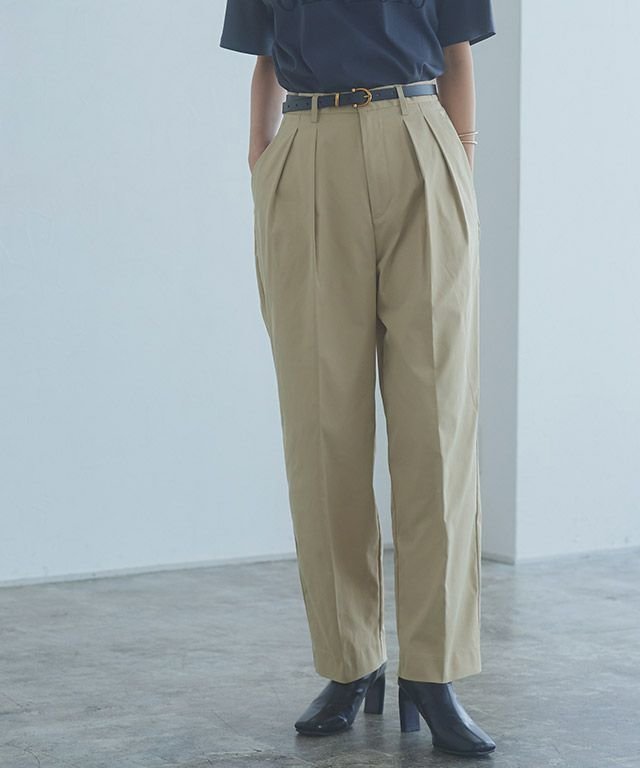 【ピエロ/Pierrot】のRASW ダブルタックバレルパンツ インテリア・キッズ・メンズ・レディースファッション・服の通販 founy(ファニー) 　ファッション　Fashion　レディースファッション　Fashion for Women　パンツ　Pants & Trousers　センター　Center, Center Line　ダブル　Double, Double-Breasted　トレンド　Trend, Trending Now　フォルム　Silhouette, Form　プチプライス・低価格　Affordable / Budget Price　エレガント 上品　Elegant　[RASW] ダブルタックバレルパンツ|ID: prp329100003828886 ipo3291000000035589943