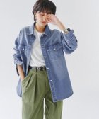 【ピエロ/Pierrot】のRASW デニムシャツジャケット 人気、トレンドファッション・服の通販 founy(ファニー) ファッション Fashion レディースファッション WOMEN アウター Coat Outerwear ジャケット Jackets ジャケット Jacket ストレッチ Stretch デニム Denim フラップ Flap プチプライス・低価格 Affordable ヨーク Yoke ルーズ Loose エレガント 上品 Elegant thumbnail 166cm / ブルー / M|ID: prp329100003828889 ipo3291000000029342070