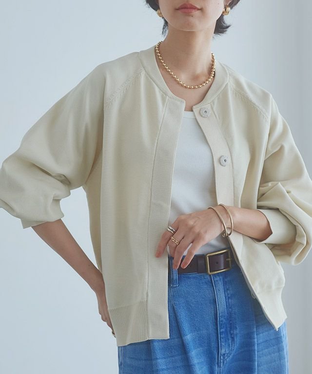 【ピエロ/Pierrot】のRASW ボリュームスリーブニットブルゾン インテリア・キッズ・メンズ・レディースファッション・服の通販 founy(ファニー) 　ファッション　Fashion　レディースファッション　Fashion for Women　アウター　Coat / Outerwear Collection　レディースジャケット・軽アウター　Jackets　ブルゾンジャケット・スポーティアウター　Blouson Jackets　フォルム　Silhouette, Form　フロント　Front, Front Design　ブルゾン　Blouson, Bomber Jacket　プチプライス・低価格　Affordable / Budget Price　[RASW] ボリュームスリーブニットブルゾン|ID: prp329100003828894 ipo3291000000035934474