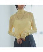 【ピエロ/Pierrot】のRASW シアーリブハイネックニット 人気、トレンドファッション・服の通販 founy(ファニー) ファッション Fashion レディースファッション Fashion for Women トップス・カットソー Cut & Sew Tops ニット Knit Tops & Sweaters おすすめ Recommended / Our Picks フィット Fit, Slim Fit プチプライス・低価格 Affordable / Budget Price thumbnail 166cm / ライトイエロー / M|ID: prp329100003828899 ipo3291000000036041875