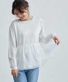 【ピエロ/Pierrot】の異素材ドッキングフレアニット 人気、トレンドファッション・服の通販 founy(ファニー) ファッション Fashion レディースファッション WOMEN トップス・カットソー Tops/Tshirt ニット Knit Tops 2024年 2024 2024春夏・S/S Ss,Spring/Summer,2024 オーガンジー Organdy ドッキング Docking フェミニン Feminine フレア Flare プチプライス・低価格 Affordable thumbnail オフホワイト|ID: prp329100003839621 ipo3291000000025232636