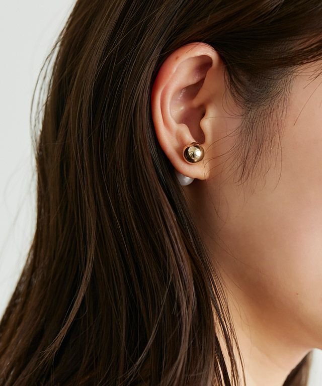 【ピエロ/Pierrot】の2wayメタルキャッチピアス [Pierrot] インテリア・キッズ・メンズ・レディースファッション・服の通販 founy(ファニー) 　ファッション　Fashion　レディースファッション　Fashion for Women　アクセサリー　Fashion Accessories　シンプル　Simple, Minimal　パール　Pearl, Pearl Accent　プチプライス・低価格　Affordable / Budget Price　ゴールド|ID: prp329100003851488 ipo3291000000034725961