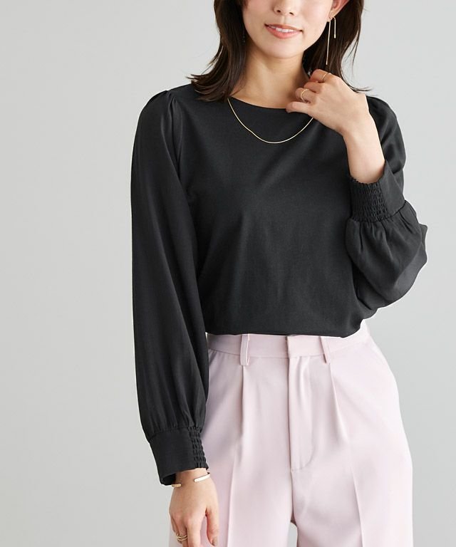 【ピエロ/Pierrot】のドッキングスリーブカットソー 人気、トレンドファッション・服の通販 founy(ファニー) 　ファッション　Fashion　レディースファッション　Fashion for Women　トップス・カットソー　Cut & Sew Tops　カットソー・ベーシックTシャツ　Cut-and-Sewn Tops / Stretch Tees & Basics　カットソー　Cut and Sewn Top　ドッキング　Docking, Mixed Material　プチプライス・低価格　Affordable / Budget Price　 other-1|ID: prp329100003856109 ipo3291000000035376099