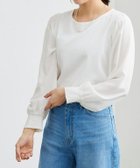 【ピエロ/Pierrot】のドッキングスリーブカットソー 人気、トレンドファッション・服の通販 founy(ファニー) ファッション Fashion レディースファッション Fashion for Women トップス・カットソー Cut & Sew Tops カットソー・ベーシックTシャツ Cut-and-Sewn Tops / Stretch Tees & Basics カットソー Cut and Sewn Top ドッキング Docking, Mixed Material プチプライス・低価格 Affordable / Budget Price thumbnail 167cm / オフホワイト / M|ID: prp329100003856109 ipo3291000000035376107