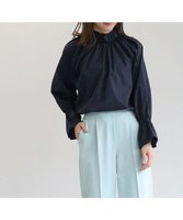 【ピエロ/Pierrot】の2wayフリルカラーキャンディースリーブブラウス 人気、トレンドファッション・服の通販 founy(ファニー) ファッション Fashion レディースファッション Fashion for Women トップス・カットソー Cut & Sew Tops シャツ・ブラウス・オフィスカジュアル Elegant Blouses & Button-Ups おすすめ Recommended / Our Picks シャーリング Shirring, Ruched スタンド Stand Collar, Upright Stand スリーブ Sleeve, Long Sleeve / Short Sleeve フリル Frill, Ruffle プチプライス・低価格 Affordable / Budget Price ベスト Vest, Waistcoat |ID:prp329100003856111