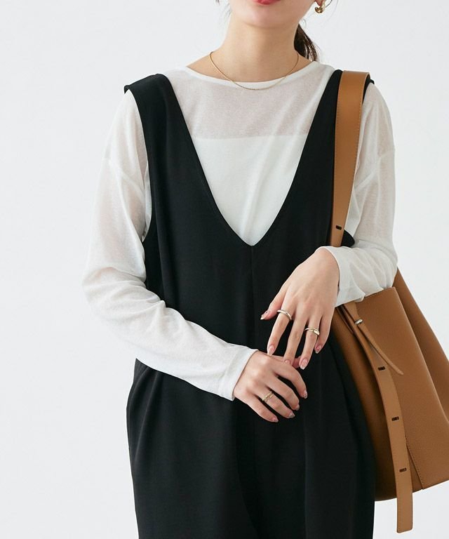 【ピエロ/Pierrot】のシアーロングスリーブTシャツ インテリア・キッズ・メンズ・レディースファッション・服の通販 founy(ファニー) 　ファッション　Fashion　レディースファッション　WOMEN　トップス・カットソー　Tops/Tshirt　シャツ/ブラウス　Shirts/Blouses　ロング / Tシャツ　T-Shirts　送料無料　Free Shipping　インナー　Inner　シアー　Sheer　トレンド　Trend　プチプライス・低価格　Affordable　ベスト　Vest　ベーシック　Basic　再入荷　Restock/Back In Stock/Re Arrival　163cm / オフホワイト / M|ID: prp329100003866435 ipo3291000000030638868