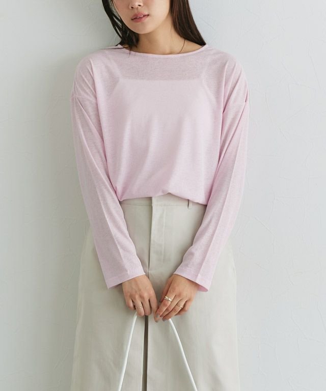 【ピエロ/Pierrot】のシアーロングスリーブTシャツ インテリア・キッズ・メンズ・レディースファッション・服の通販 founy(ファニー) 　ファッション　Fashion　レディースファッション　WOMEN　トップス・カットソー　Tops/Tshirt　シャツ/ブラウス　Shirts/Blouses　ロング / Tシャツ　T-Shirts　送料無料　Free Shipping　インナー　Inner　シアー　Sheer　トレンド　Trend　プチプライス・低価格　Affordable　ベスト　Vest　ベーシック　Basic　再入荷　Restock/Back In Stock/Re Arrival　166cm / ピンク / M|ID: prp329100003866435 ipo3291000000030638871