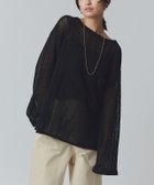 【ピエロ/Pierrot】のRASW シアーストライプニット 人気、トレンドファッション・服の通販 founy(ファニー) ファッション Fashion レディースファッション Fashion for Women トップス・カットソー Cut & Sew Tops ニット Knit Tops & Sweaters シアー Sheer, See-Through ストライプ Stripe, Striped Pattern スリット Slit, Slit Detail スリーブ Sleeve, Long Sleeve / Short Sleeve プチプライス・低価格 Affordable / Budget Price ルーズ Loose, Oversized ワイド Wide, Wide Fit thumbnail 166cm / ブラック / M|ID: prp329100003872142 ipo3291000000036125393