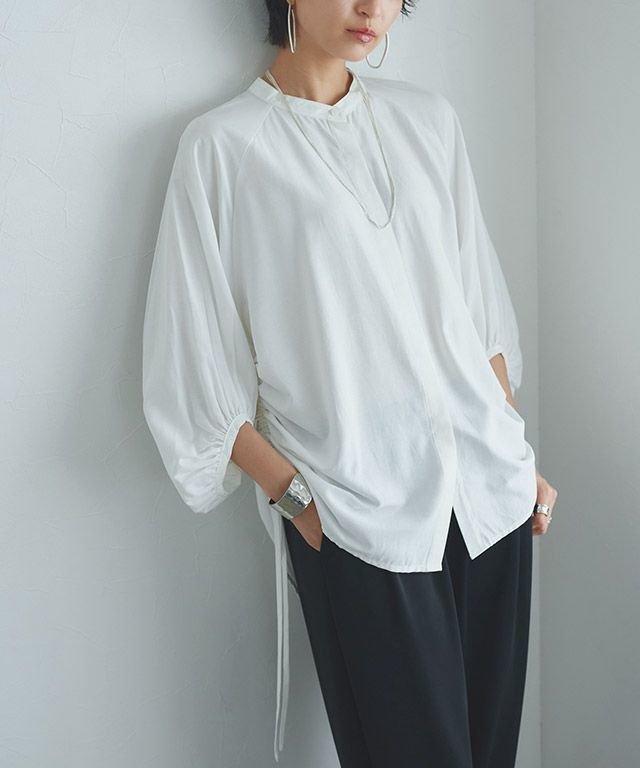 【ピエロ/Pierrot】のRASW シャーリングボリュームスリーブブラウス インテリア・キッズ・メンズ・レディースファッション・服の通販 founy(ファニー) 　ファッション　Fashion　レディースファッション　Fashion for Women　トップス・カットソー　Cut & Sew Tops　シャツ・ブラウス・オフィスカジュアル　Elegant Blouses & Button-Ups　ボリューム袖・フリルスリーブブラウス　Voluminous & Ruffle Sleeves / Puffy Sleeve Tops　ギャザー　Gathered, Ruffled　シャーリング　Shirring, Ruched　スリーブ　Sleeve, Long Sleeve / Short Sleeve　プチプライス・低価格　Affordable / Budget Price　[RASW] シャーリングボリュームスリーブブラウス|ID: prp329100003872144 ipo3291000000033410380