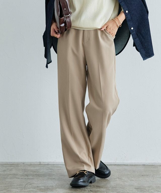 【ピエロ/Pierrot】のRASW センタープレスリラックスパンツ インテリア・キッズ・メンズ・レディースファッション・服の通販 founy(ファニー) 　ファッション　Fashion　レディースファッション　Fashion for Women　パンツ　Pants & Trousers　ストレート　Straight, Straight Cut　センター　Center, Center Line　フィット　Fit, Slim Fit　プチプライス・低価格　Affordable / Budget Price　エレガント 上品　Elegant　[RASW] センタープレスリラックスパンツ|ID: prp329100003872148 ipo3291000000036125441