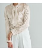 【ピエロ/Pierrot】のタイデザインブラウス 人気、トレンドファッション・服の通販 founy(ファニー) ファッション Fashion レディースファッション Fashion for Women トップス・カットソー Cut & Sew Tops シャツ・ブラウス・オフィスカジュアル Elegant Blouses & Button-Ups おすすめ Recommended / Our Picks インナー Innerwear サテン Satin, Glossy Fabric シンプル Simple, Minimal プチプライス・低価格 Affordable / Budget Price エレガント 上品 Elegant thumbnail ライトベージュ|ID: prp329100003872153 ipo3291000000036125477