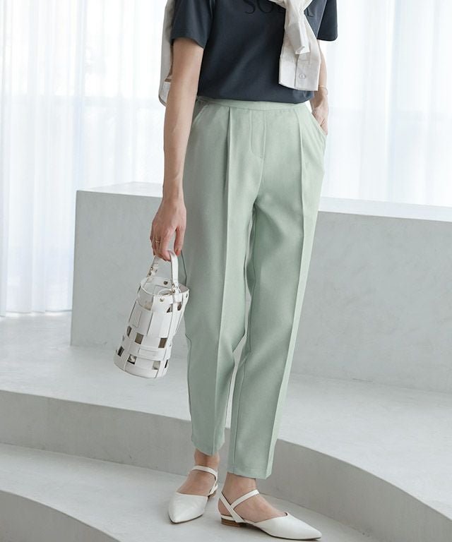 【ピエロ/Pierrot】の接触冷感リネンライクストレートパンツ インテリア・キッズ・メンズ・レディースファッション・服の通販 founy(ファニー) ファッション Fashion レディースファッション Fashion for Women パンツ Pants & Trousers ストレート Straight, Straight Cut センター Center, Center Line フロント Front, Front Design プチプライス・低価格 Affordable / Budget Price リネン Linen, Linen Fabric エレガント 上品 Elegant 165cm / ミント / TM|ID: prp329100003889031 ipo3291000000035995655