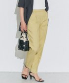 【ピエロ/Pierrot】の接触冷感リネンライクストレートパンツ 158cm / イエロー / TM|ID: prp329100003889031 ipo3291000000035995656