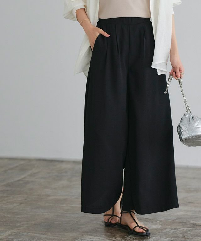 【ピエロ/Pierrot】のリネンライクタックパンツ 人気、トレンドファッション・服の通販 founy(ファニー) 　ファッション　Fashion　レディースファッション　Fashion for Women　パンツ　Pants & Trousers　トレンド　Trend, Trending Now　フィット　Fit, Slim Fit　フロント　Front, Front Design　プチプライス・低価格　Affordable / Budget Price　リネン　Linen, Linen Fabric　エレガント 上品　Elegant　 other-1|ID: prp329100003889033 ipo3291000000035590835