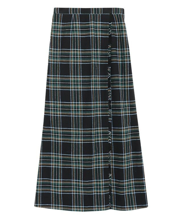 【ピエロ/Pierrot】の【低身長サイズ有】タータンチェック柄ロングスカート 人気、トレンドファッション・服の通販 founy(ファニー) 　ファッション　Fashion　レディースファッション　WOMEN　スカート　Skirt　ロングスカート　Long Skirt　A/W・秋冬　Aw・Autumn/Winter・Fw・Fall-Winter　クラシカル　Classical　トレンド　Trend　フリンジ　Fringe　プチプライス・低価格　Affordable　ラップ　Wrap　ロング　Long　 other-1|ID: prp329100003920175 ipo3291000000025873291