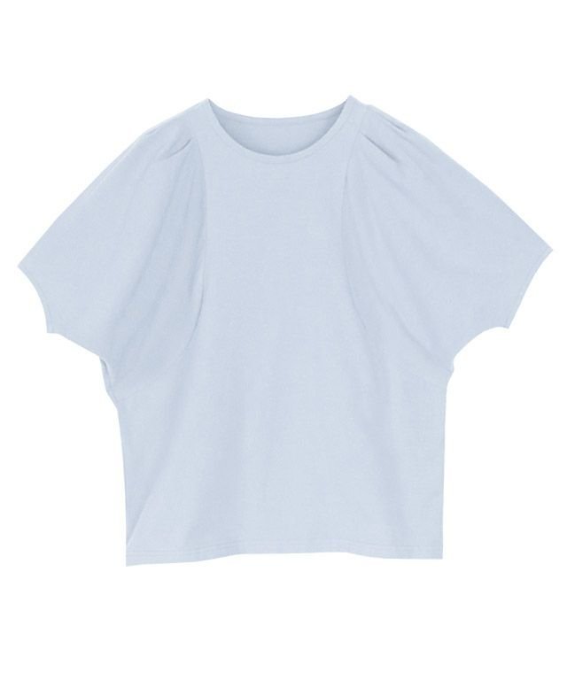 【ピエロ/Pierrot】のボリュームドルマンスリーブTシャツ インテリア・キッズ・メンズ・レディースファッション・服の通販 founy(ファニー) 　ファッション　Fashion　レディースファッション　WOMEN　トップス・カットソー　Tops/Tshirt　シャツ/ブラウス　Shirts/Blouses　ロング / Tシャツ　T-Shirts　アメリカン　American　シンプル　Simple　プチプライス・低価格　Affordable　アイスブルー|ID: prp329100003920181 ipo3291000000026137920