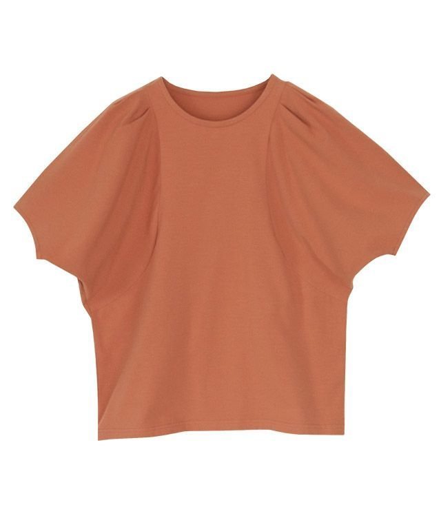 【ピエロ/Pierrot】のボリュームドルマンスリーブTシャツ インテリア・キッズ・メンズ・レディースファッション・服の通販 founy(ファニー) 　ファッション　Fashion　レディースファッション　WOMEN　トップス・カットソー　Tops/Tshirt　シャツ/ブラウス　Shirts/Blouses　ロング / Tシャツ　T-Shirts　アメリカン　American　シンプル　Simple　プチプライス・低価格　Affordable　オレンジ|ID: prp329100003920181 ipo3291000000026137922