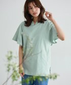 【ピエロ/Pierrot】の丈が選べるフレアスリーブキーネックカットソー 167cm / ミント / ロング丈 / M|ID: prp329100003921640 ipo3291000000032604902