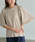 【ピエロ/Pierrot】のギャザースリーブTシャツ 166cm / サンドベージュ / M|ID: prp329100003921642 ipo3291000000031172870