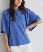 【ピエロ/Pierrot】のギャザースリーブTシャツ 166cm / ブルー / M|ID: prp329100003921642 ipo3291000000031172880