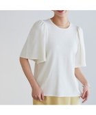 【ピエロ/Pierrot】のギャザーフレアスリーブニット 人気、トレンドファッション・服の通販 founy(ファニー) ファッション Fashion レディースファッション Fashion for Women トップス・カットソー Cut & Sew Tops ニット Knit Tops & Sweaters ギャザー Gathered, Ruffled シルク Silk, 100% Silk フレア Flare, Flared プチプライス・低価格 Affordable / Budget Price 吸水 Absorbent, Quick-Dry thumbnail 167cm / オフホワイト / M|ID: prp329100003942775 ipo3291000000032528169