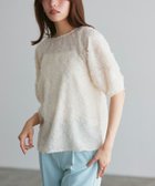 【ピエロ/Pierrot】のフリンジフラワージャカードトップス 人気、トレンドファッション・服の通販 founy(ファニー) ファッション Fashion レディースファッション Fashion for Women トップス・カットソー Cut & Sew Tops シアー Sheer, See-Through ジャカード／ジャガード Jacquard, Woven Pattern フェミニン Feminine, Girly フラワー Flower, Floral プチプライス・低価格 Affordable / Budget Price thumbnail オフホワイト|ID: prp329100003942788 ipo3291000000033335056