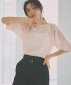 【ピエロ/Pierrot】のフリンジフラワージャカードトップス 人気、トレンドファッション・服の通販 founy(ファニー) ファッション Fashion レディースファッション Fashion for Women トップス・カットソー Cut & Sew Tops シアー Sheer, See-Through ジャカード／ジャガード Jacquard, Woven Pattern フェミニン Feminine, Girly フラワー Flower, Floral プチプライス・低価格 Affordable / Budget Price thumbnail ライトピンク|ID: prp329100003942788 ipo3291000000033335057