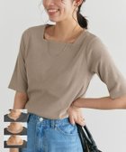 【ピエロ/Pierrot】の選べるネック5分袖テレコリブカットソー 選べるネック5分袖テレコリブカットソー|ID:prp329100003948621