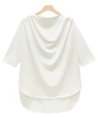 【ピエロ/Pierrot】のドレープネックTシャツ オフホワイト|ID:prp329100003955421