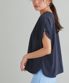 【ピエロ/Pierrot】の【アウトレットSALE!】パールタックブラウス ネイビー|ID: prp329100003958122 ipo3291000000036274468