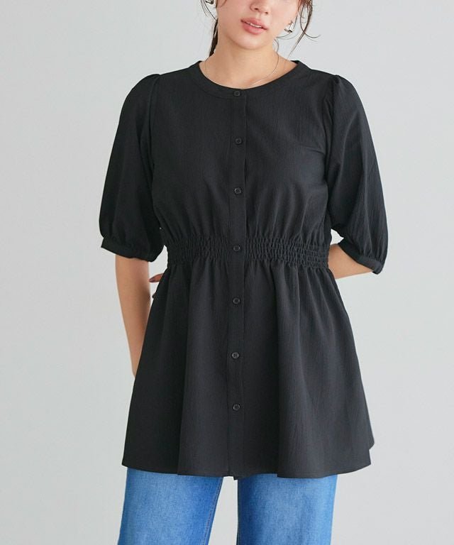 【ピエロ/Pierrot】の【アウトレットSALE!】パフスリーブシャーリングブラウス インテリア・キッズ・メンズ・レディースファッション・服の通販 founy(ファニー) https://founy.com/ ファッション Fashion レディースファッション Fashion for Women トップス・カットソー Cut & Sew Tops シャツ・ブラウス・オフィスカジュアル Elegant Blouses & Button-Ups アウトレット Outlet / Clearance シャーリング Shirring, Ruched チュニック Tunic, Long Top プチプライス・低価格 Affordable / Budget Price |ID: prp329100003963962 ipo3291000000036274499