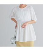 【ピエロ/Pierrot】の【アウトレットSALE!】パフスリーブシャーリングブラウス オフホワイト|ID: prp329100003963962 ipo3291000000036274501