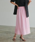 【ピエロ/Pierrot】の【アウトレットSALE!】細ストライプ裾切り替えギャザースカート ピンク|ID: prp329100003963966 ipo3291000000036274517