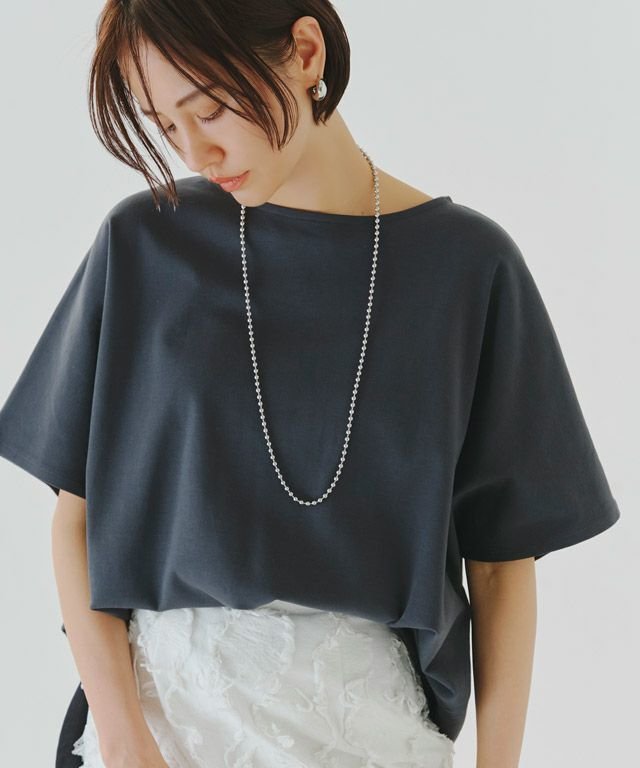 【ピエロ/Pierrot】のRASW コーマコットンオーバーTシャツ【ドラマ着用】 人気、トレンドファッション・服の通販 founy(ファニー) 　ファッション　Fashion　レディースファッション　WOMEN　トップス・カットソー　Tops/Tshirt　シャツ/ブラウス　Shirts/Blouses　ロング / Tシャツ　T-Shirts　スリット　Slit　プチプライス・低価格　Affordable　ラウンド　Round　エレガント 上品　Elegant　 other-1|ID: prp329100003963973 ipo3291000000026864849